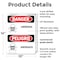 Signmission Ammonia - Amoniaco Danger Sign, Plastic, 10in W x 14in L, 2PK OS-2PACK-DS-P-1014-VS-1992 - alternate 8
